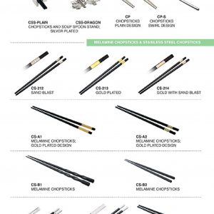 Horeca-Chopsticks-Soup-Spoon-Melamine-Chopsticks-stainless-Steel-Chopsticks