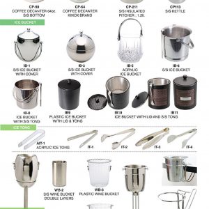 Horeca-Ice-bucket-Ice-Tong-Wine-Bucket